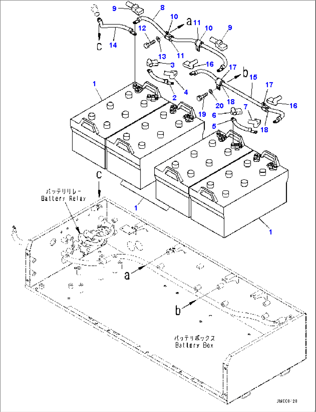 Battery Box, Battery (#30001-)