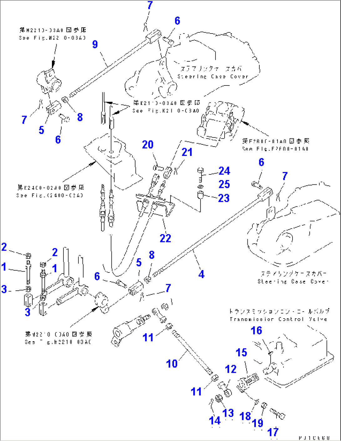 STEERING AND BRAKE LINKAGE(#37423-)