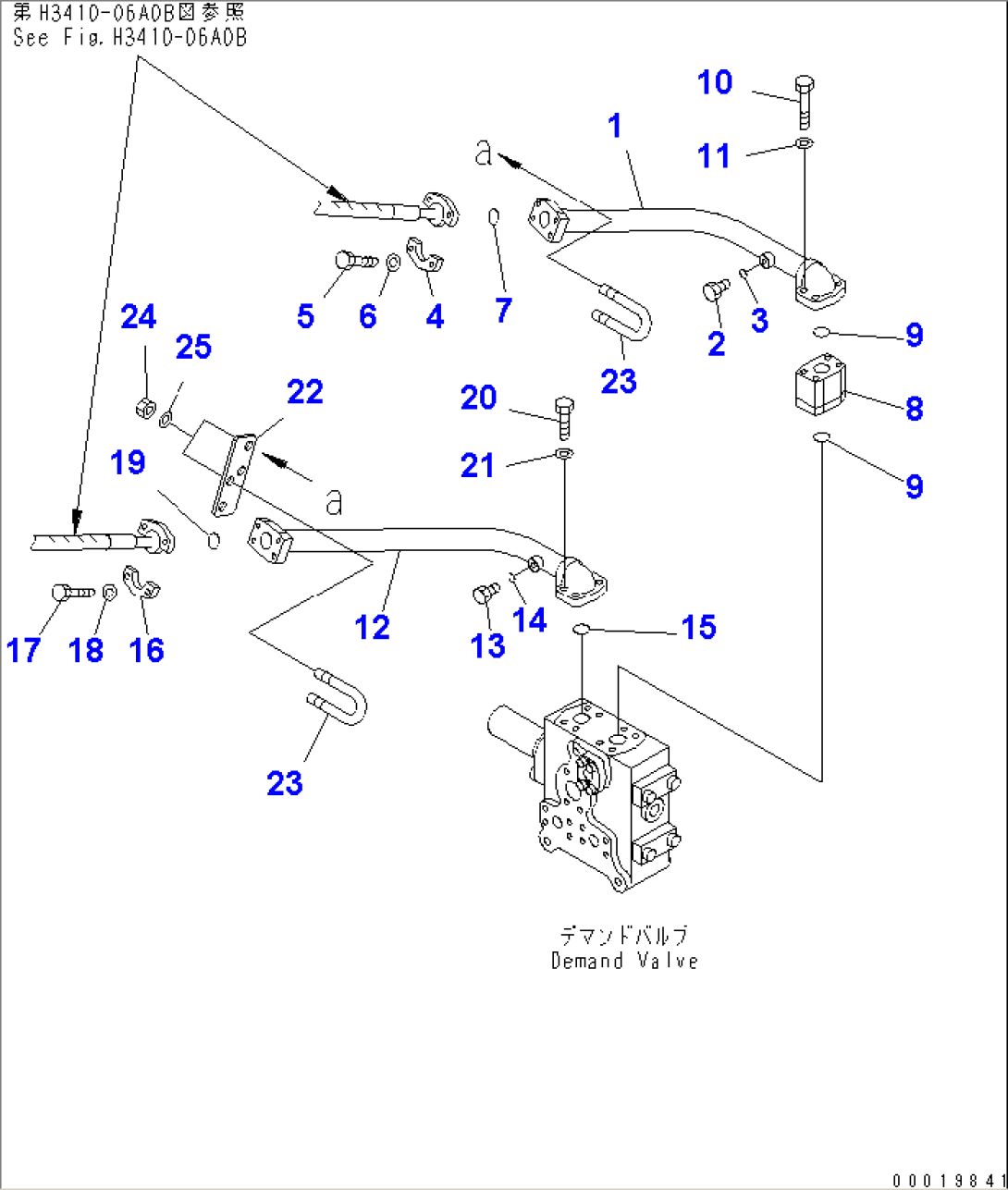 STEERING AND HOIST PIPING (PIPING) (FRAME RELATED) (2/3)(#1601-)