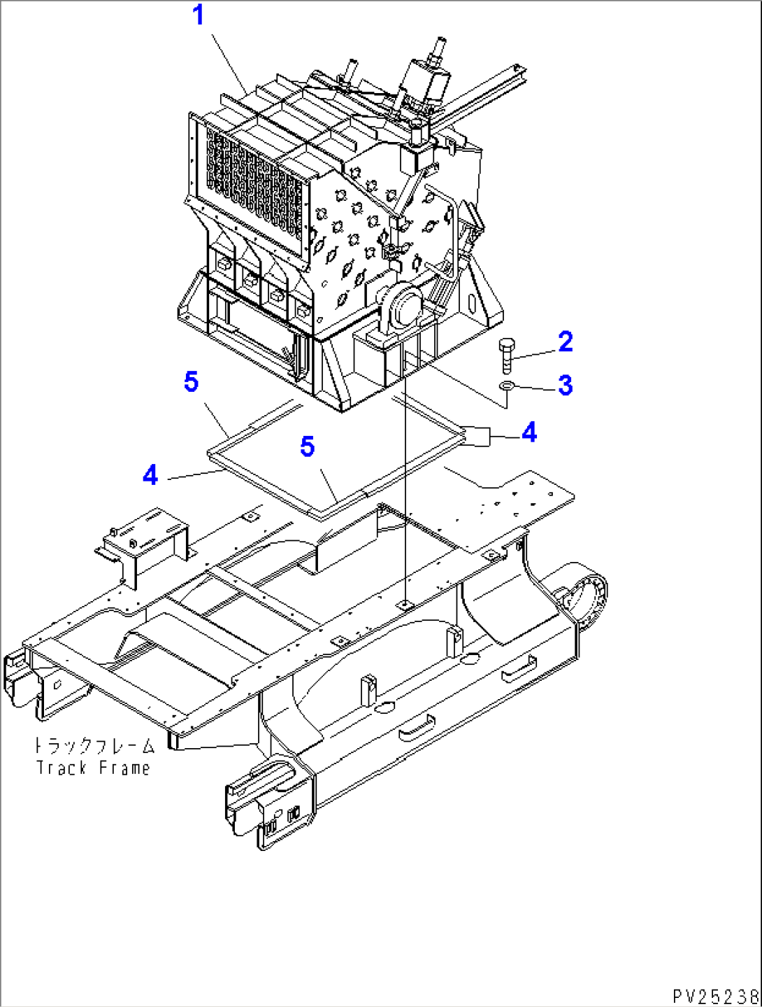 CRUSHER SYSTEM (2/4) (CRUSHER AND MOUNTING PARTS)