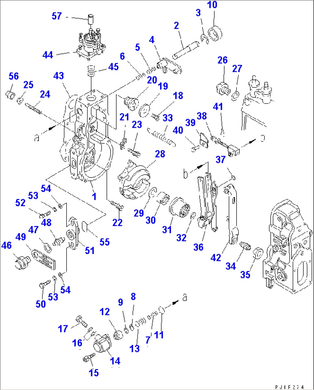 FUEL INJECTION PUMP (GOVERNOR) (1/2) (INNER PARTS)