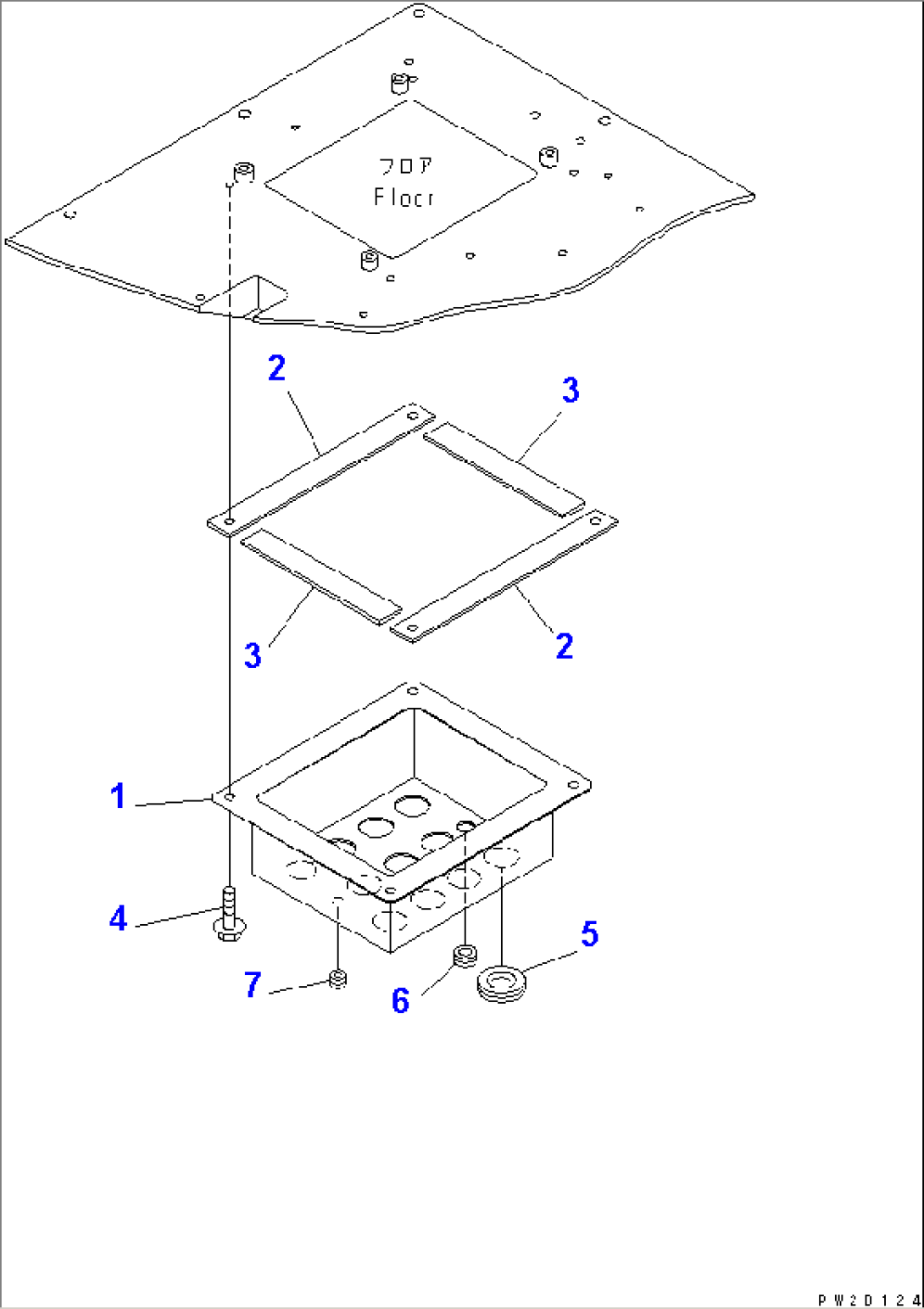 FRONT FRAME ELECTRICAL (CAB FLOOR COVER)
