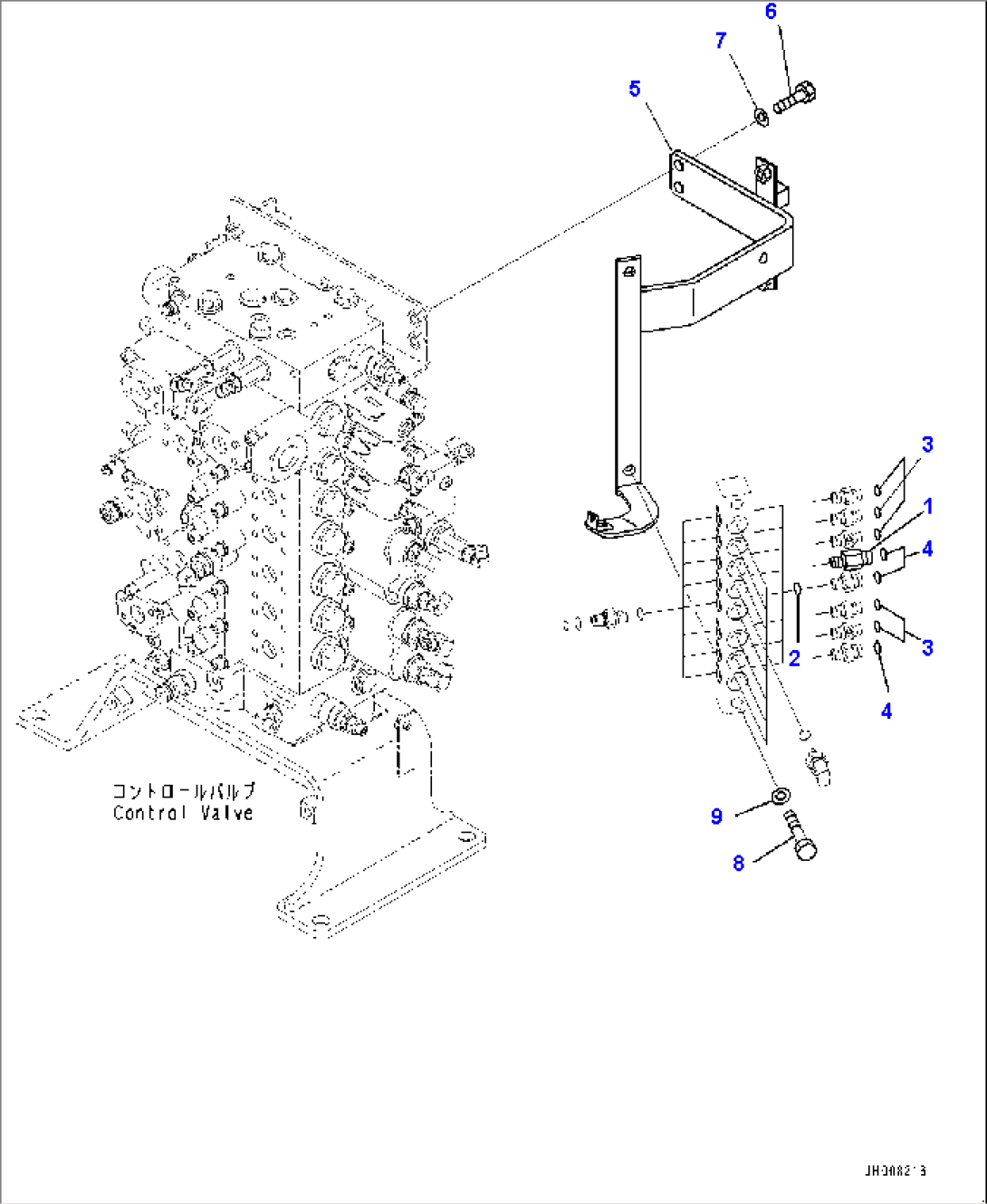 Pressure Switch Block, Bracket (#80001-)
