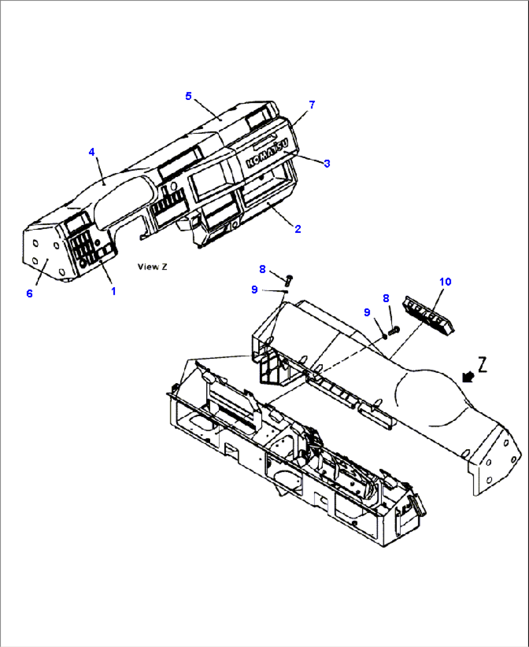 K0200-32A0 DASHBOARD COVER