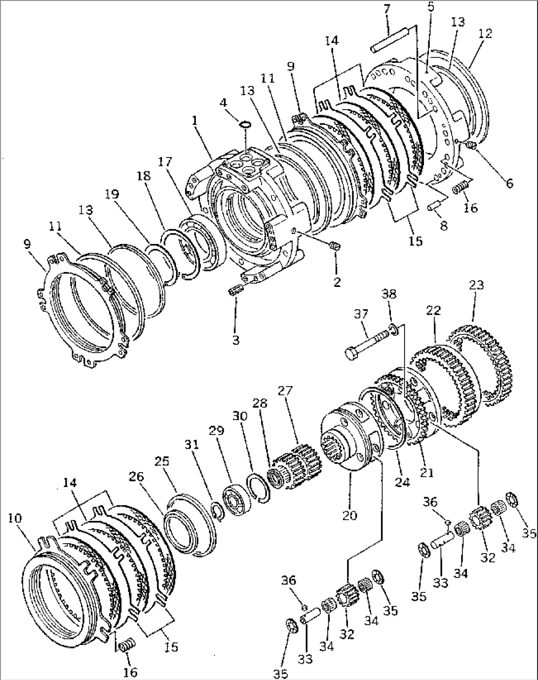 TRANSMISSION (2ND AND 3RD CLUTCH) (5/10)