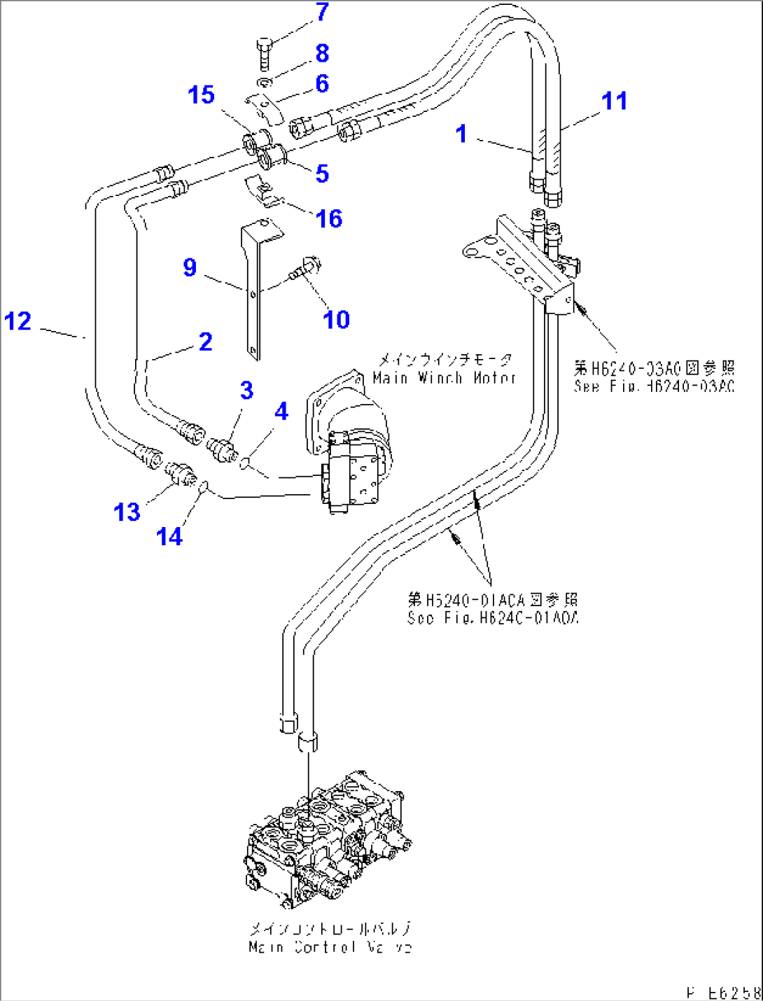 MAIN WINCH (MOTOR LINE) (MAIN WINCH MOTOR)(#10301-)