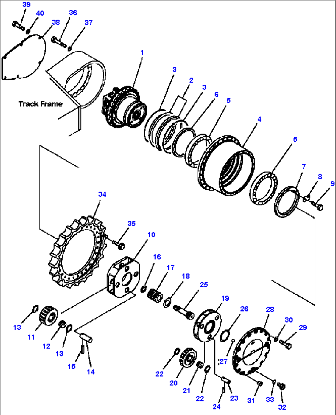 P1210-01A0 FINAL DRIVE L.H.