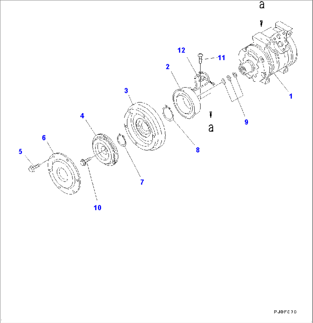 Air Conditioner Unit, Compressor (#80001-)
