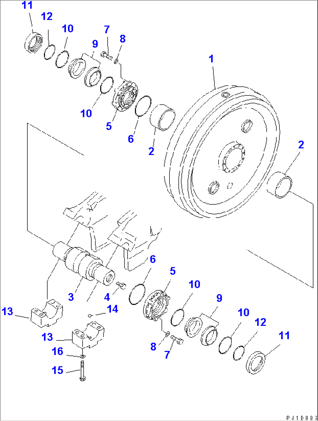 FRONT IDLER (COLD WEATHER (B) SPEC.)