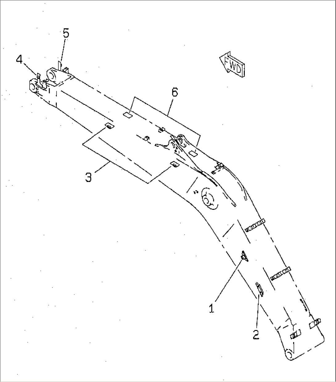 BOOM (ADDITIONAL PARTS FOR ADDITIONAL PIPING)(#30001-31179)