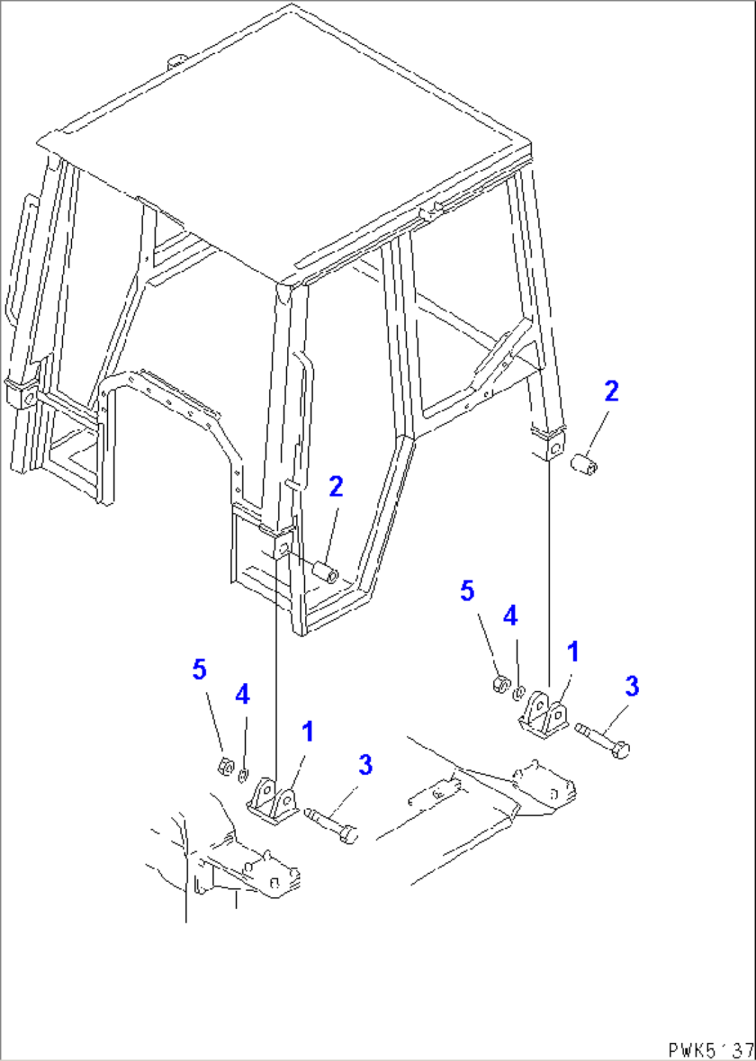 ROPS CAB (MOUNT CUSHION)
