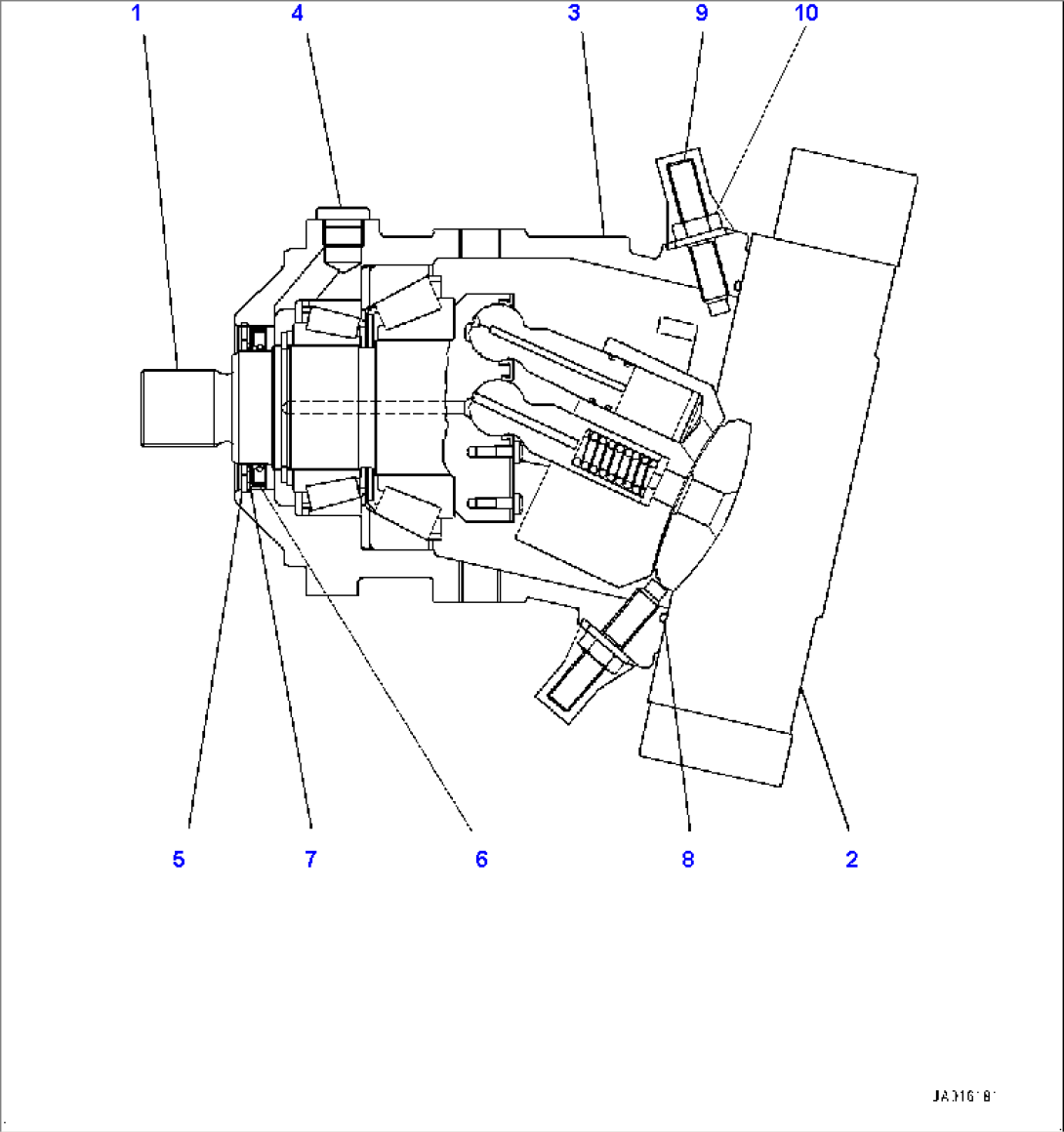 Transfer, Inner Parts, Motor 2 (1/7) (#80001-)