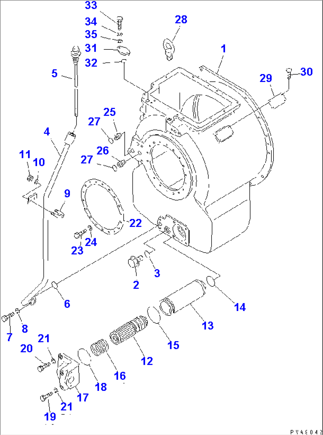 TORQFLOW TRANSMISSION CASE