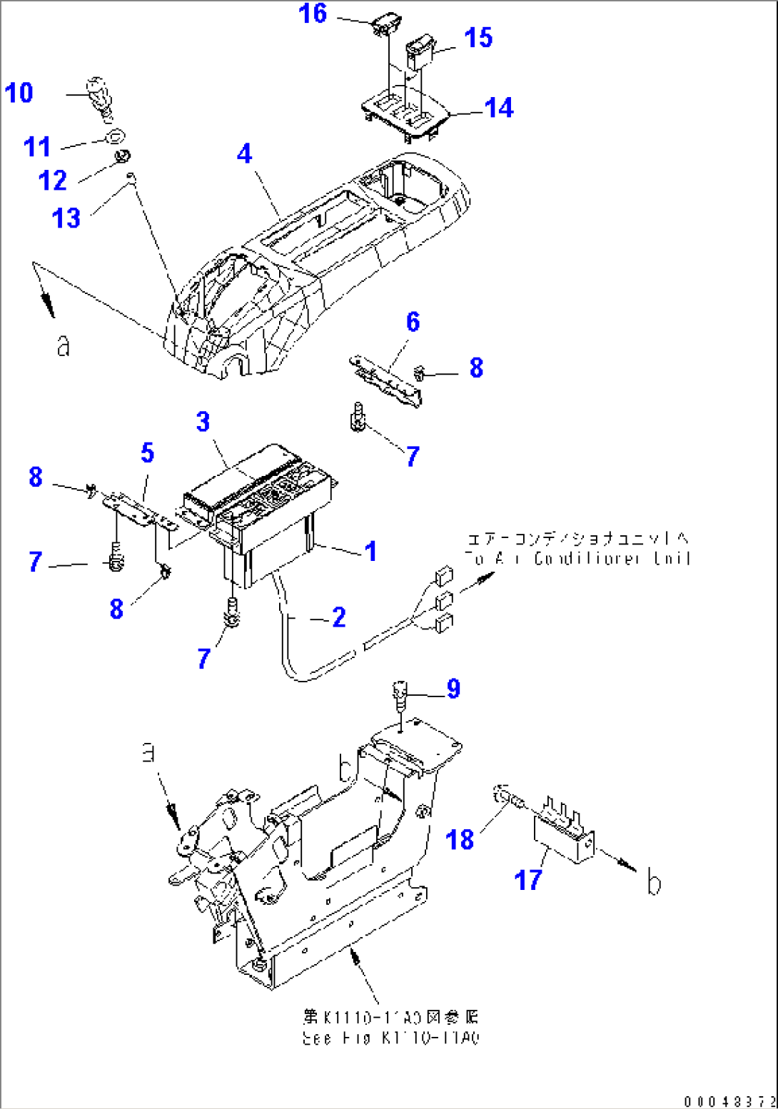 FLOOR FRAME (CONSOLE¤ L.H.) (UPPER) (WITH AIR CONDITIONER)(#30001-)