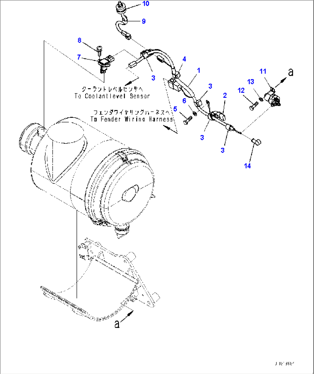 Electric Wiring Harness, Sensor and Wiring Harness (#22083-)