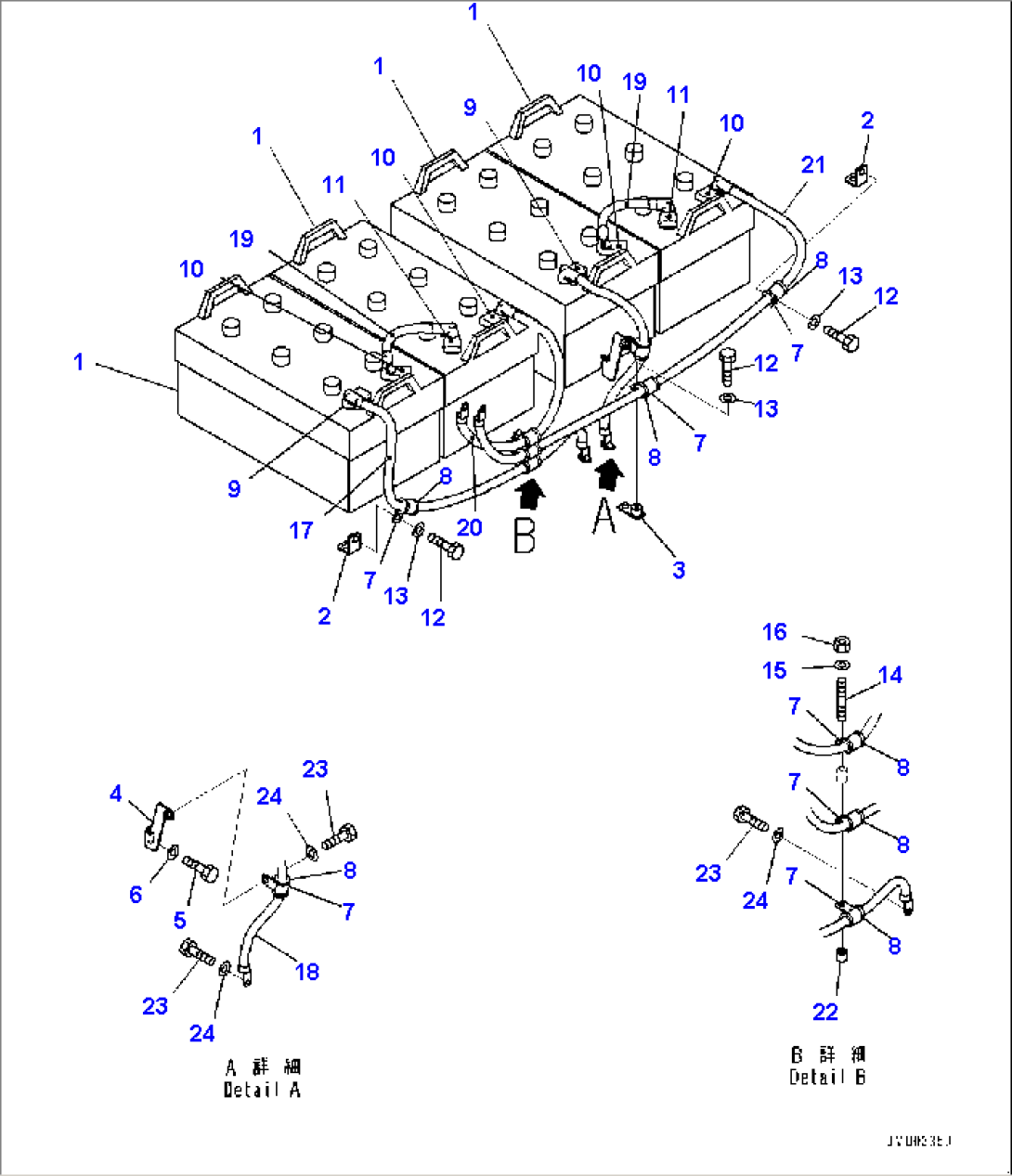 Platform R.H., Battery (#80229-)