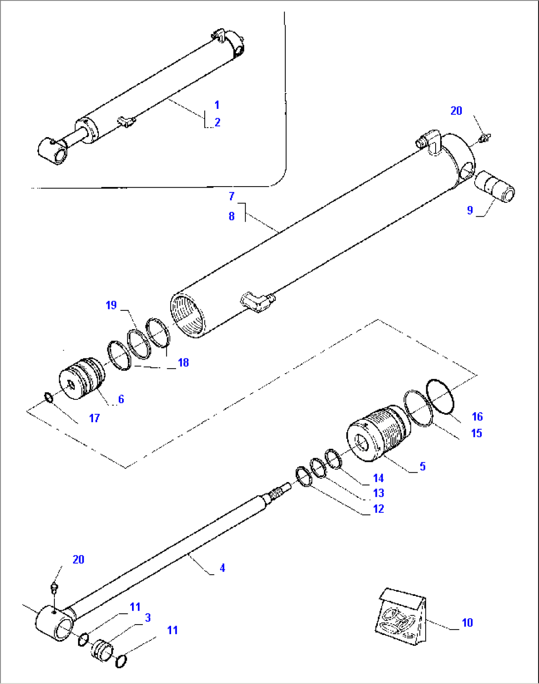 BUCKET TIPPING CYLINDER