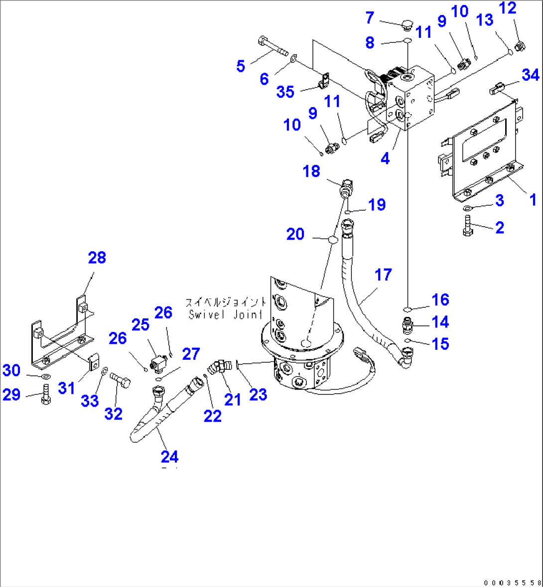 SWIVEL JOINT (ORPB SOLENOID LINE)