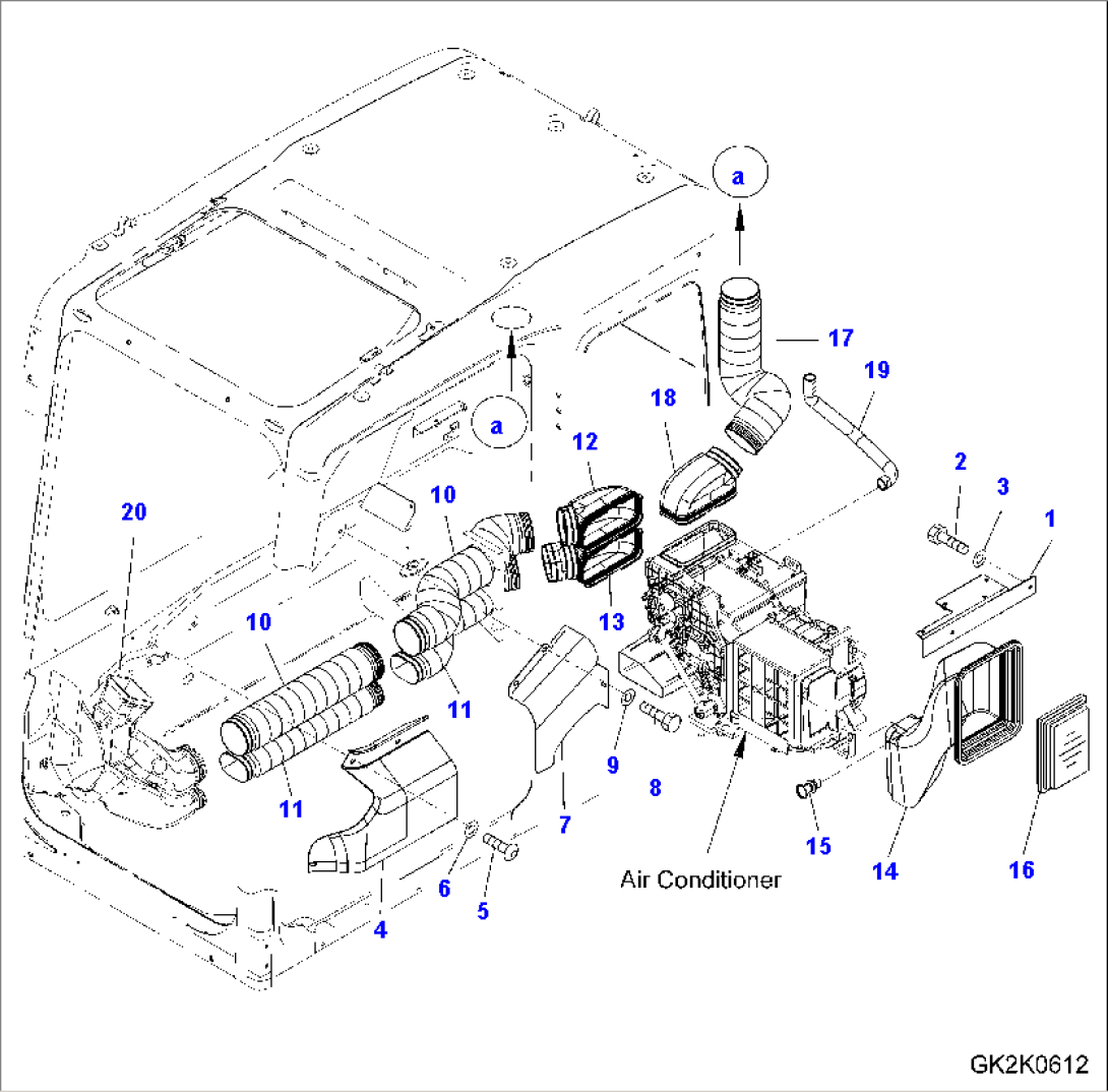 OPERATOR´S CAB (PLATE AND DUCT)