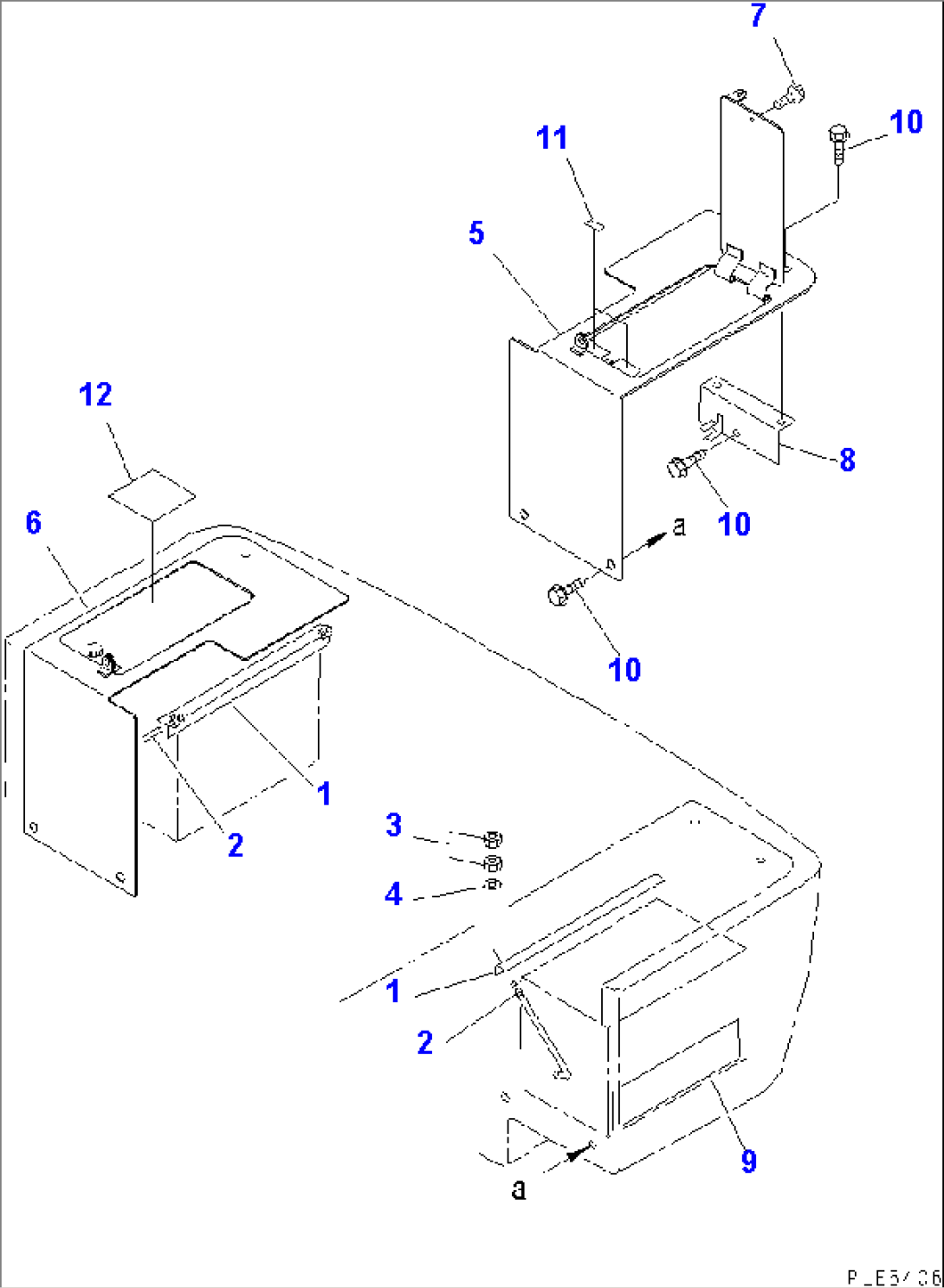 BATTERY BOX (BOX AND BATTERY MOUNTING)