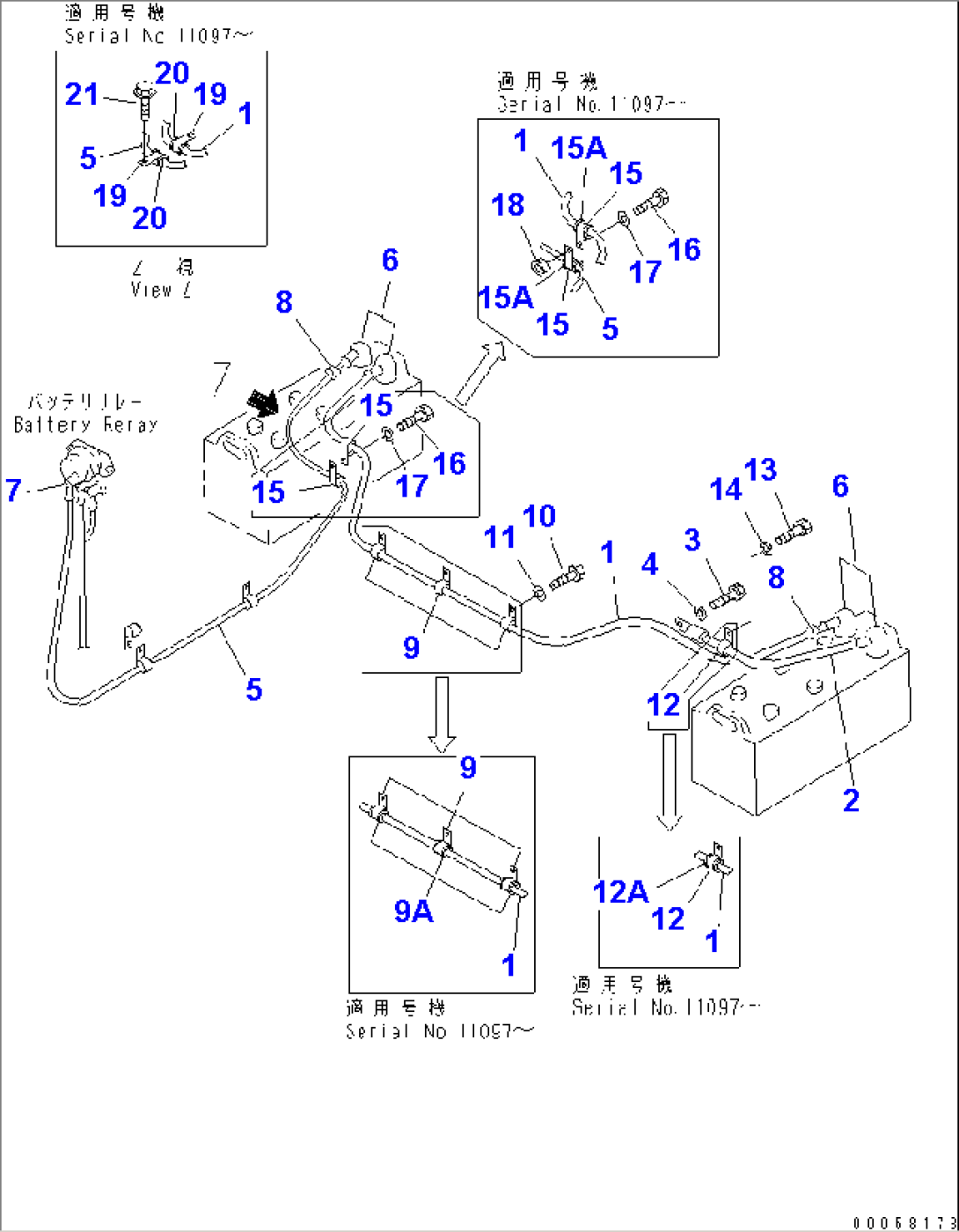 ELECTRICAL SYSTEM (BATTERY LINE)(#11087-)