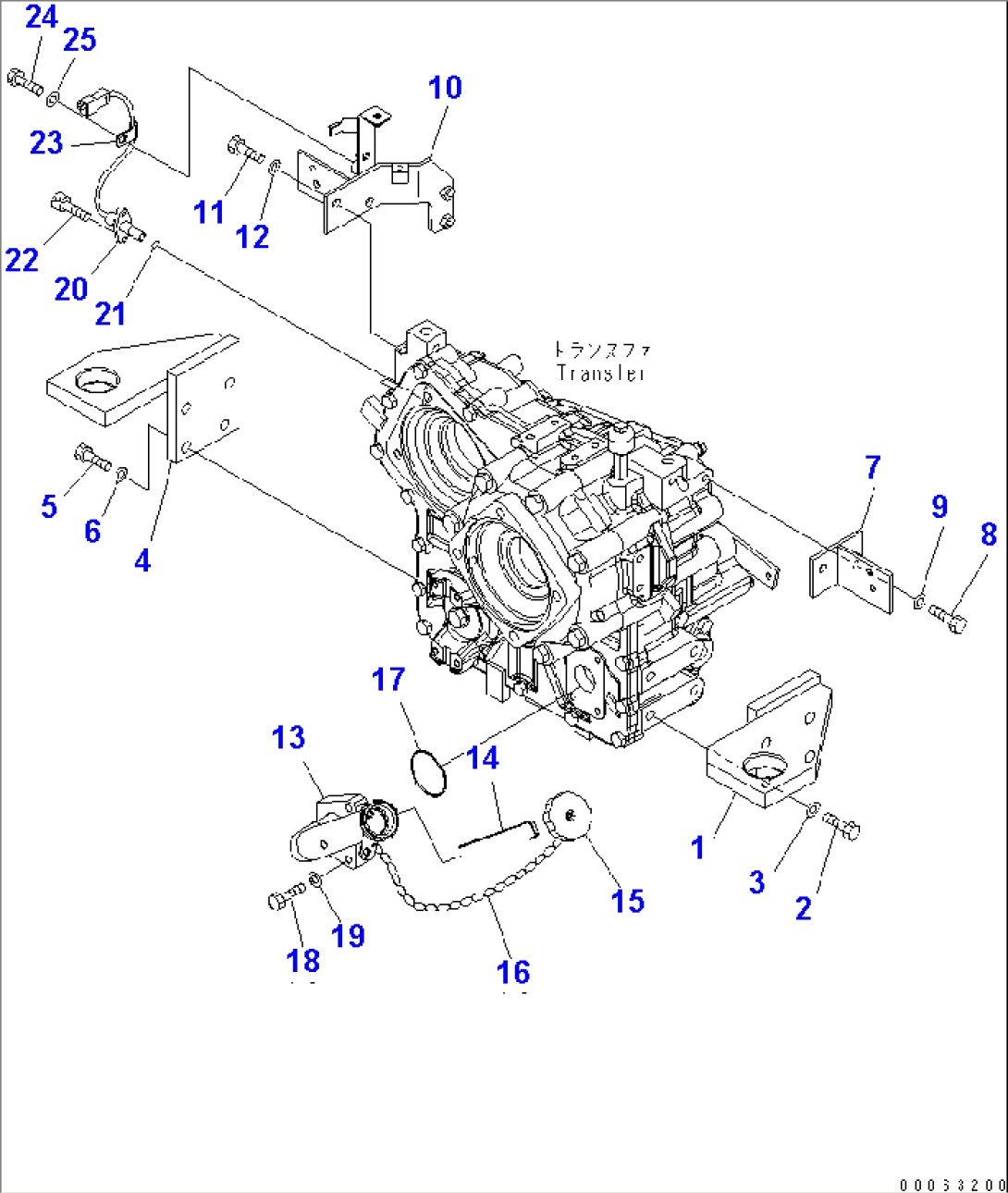 TRANSFER MOUNT(#75001-)
