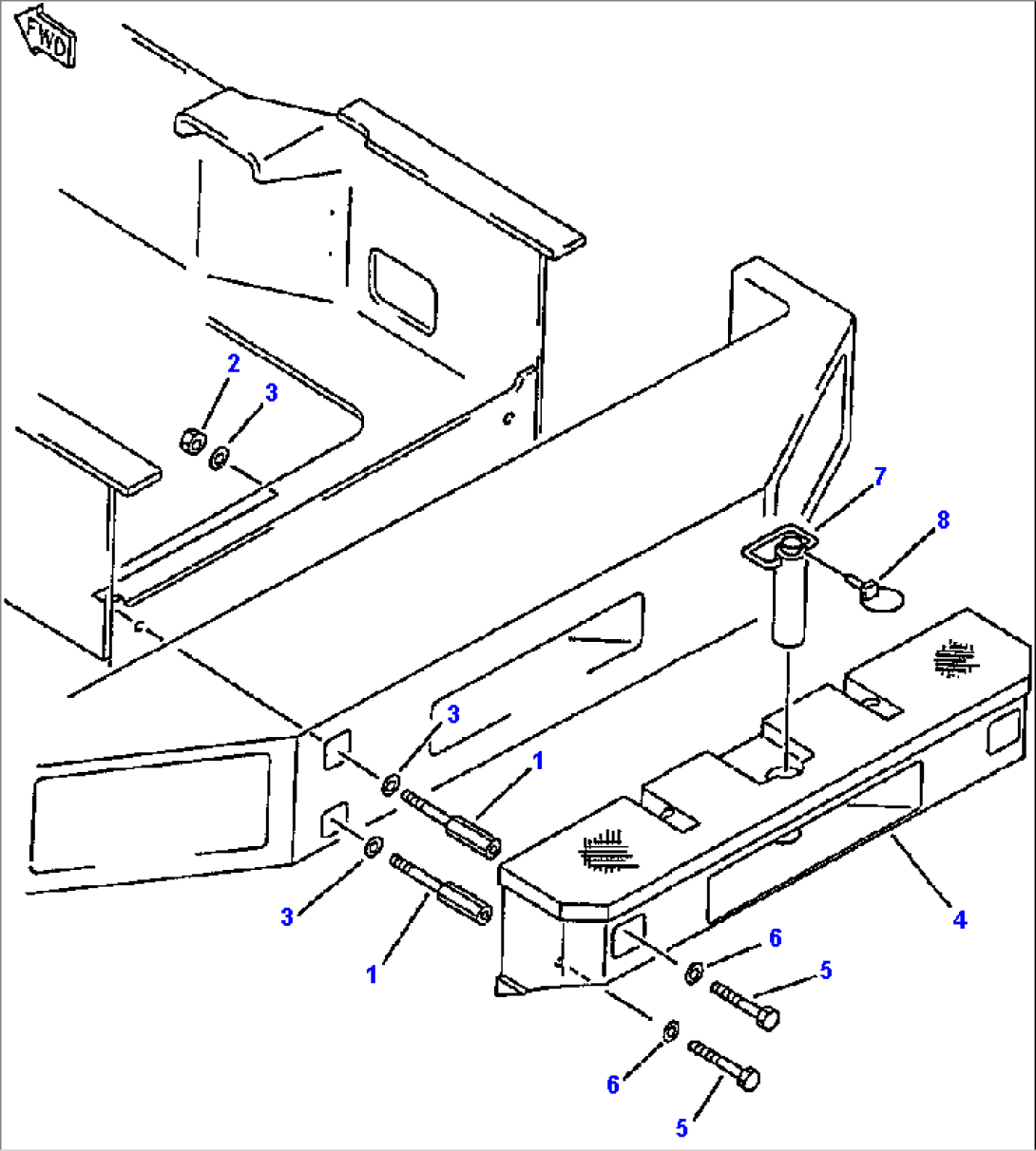 ADDITIONAL COUNTER WEIGHT FOR ALL MACHINES, EXCEPT LOAD & CARRY APPLICATION