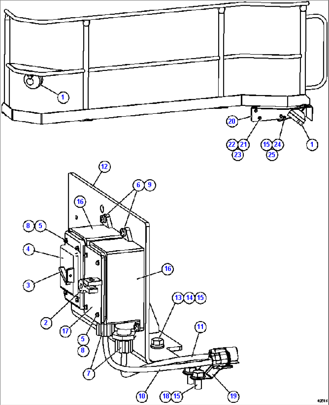 LADDER LIGHT/ENGINE SHUTDOWN SWITCHES