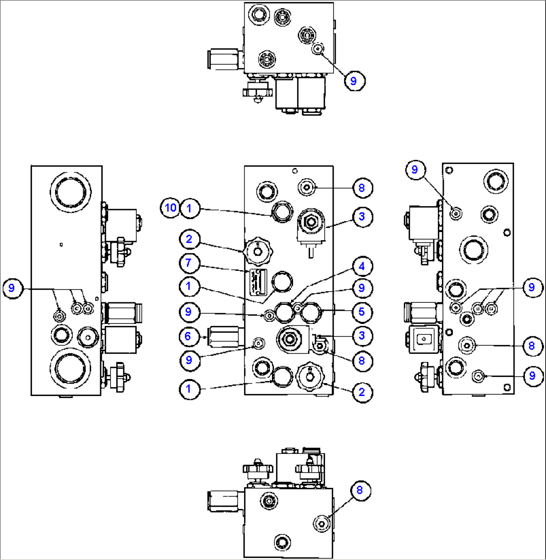 BRAKE MANIFOLD - TWO CIRCUIT (PB7565)
