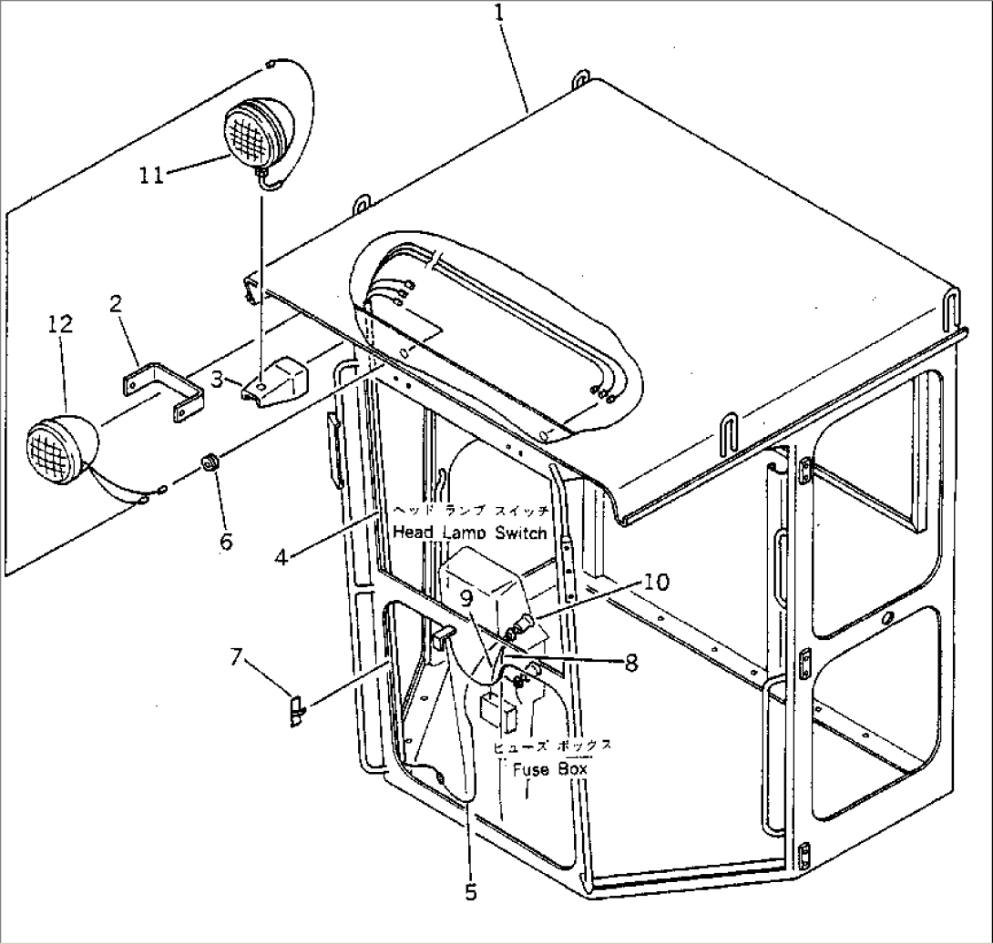 HEAD LAMP AND FOG LAMP (CAB TOP MOUNTING TYPE)