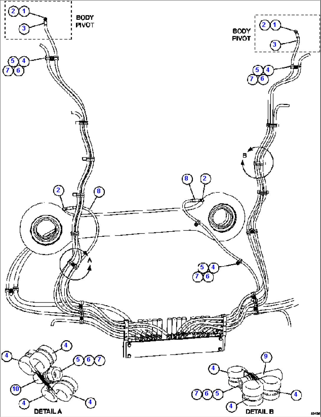 AUTOMATIC LUBRICATION - SWAY BAR & BODY PIVOT