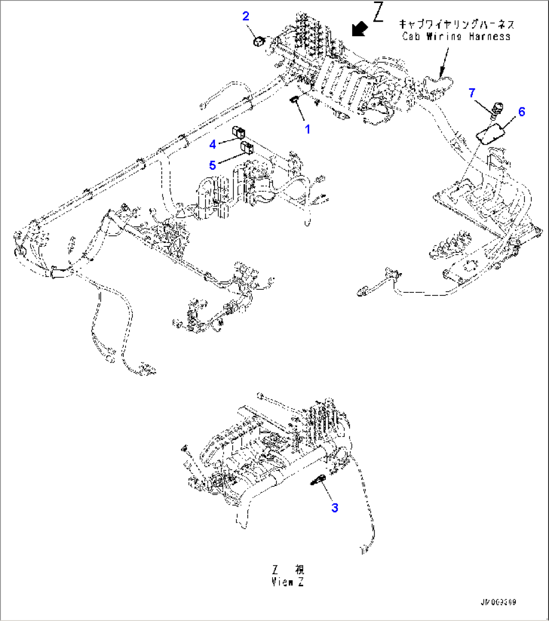 Cab Option Switch, Auto Idle Stop (#30001-)