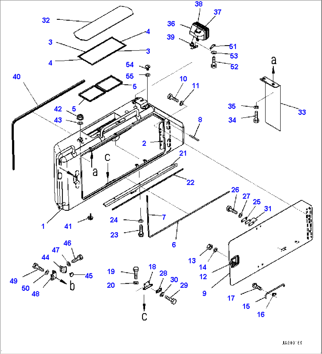 Fender Cover, Battery Box Cover (#80719-)
