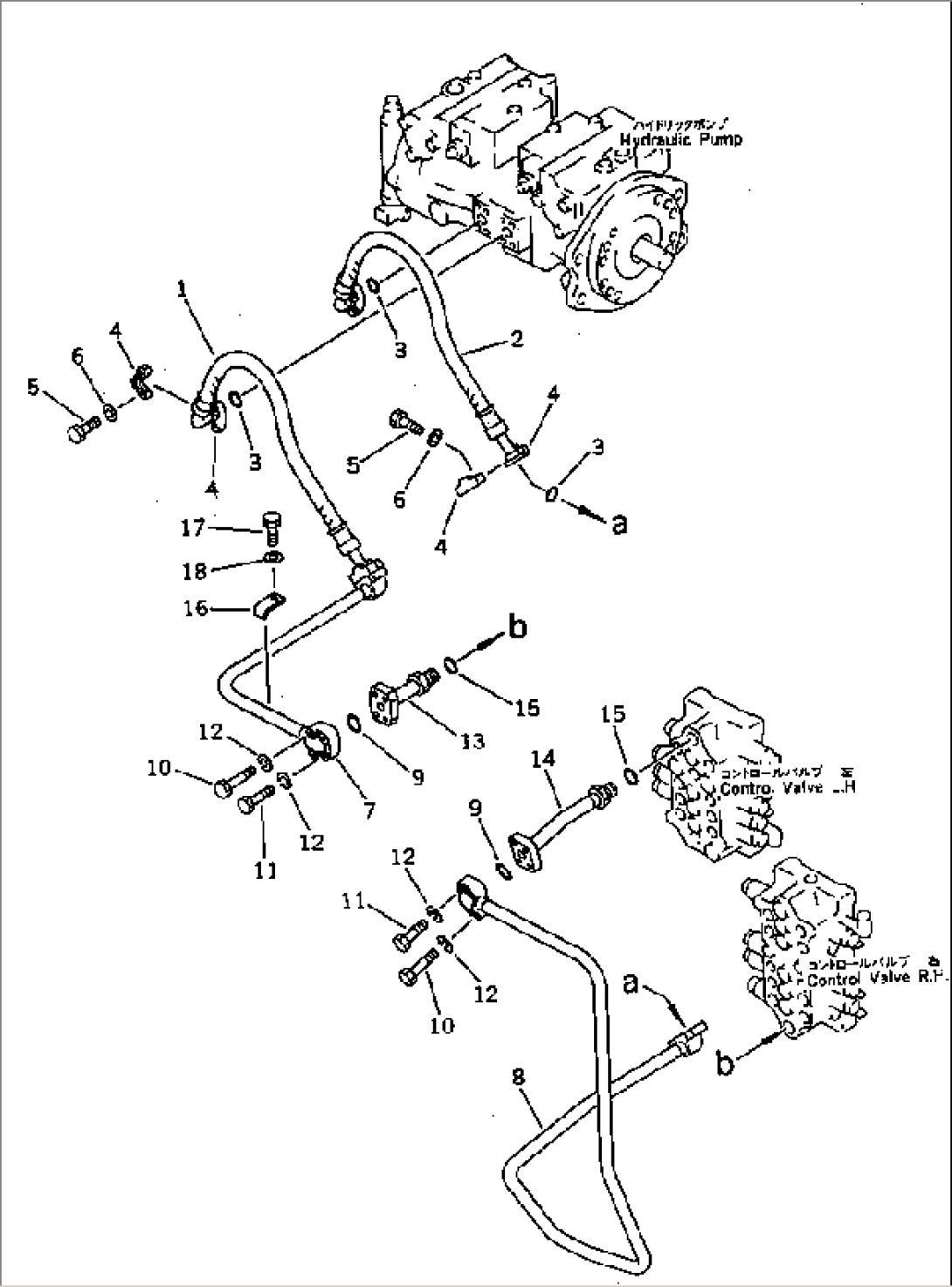 HYDRAULIC PIPING (PUMP TO VALVE)