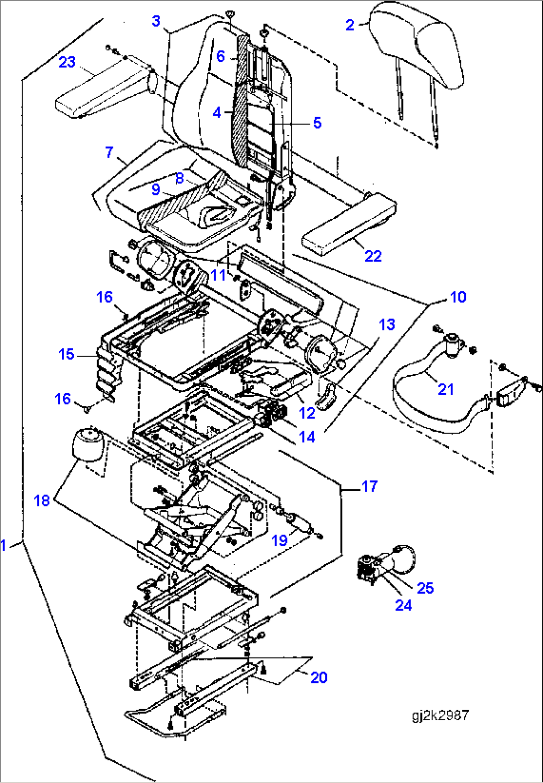 OPERATOR´S SEAT (INNER PARTS)