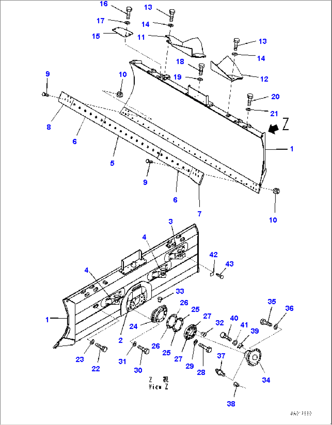 Dozer Blade, (#2081-)