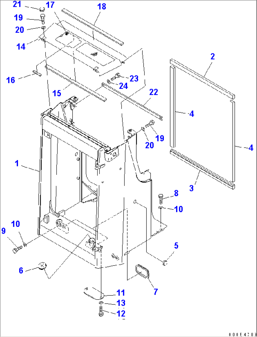 RADIATOR GUARD (FOR PERFORATED MASK)