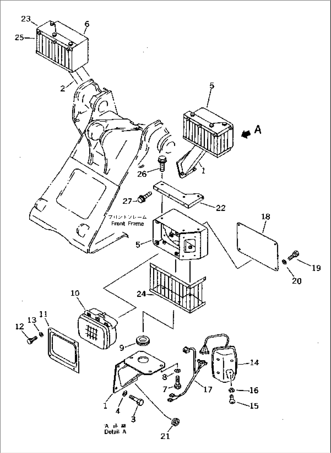 ELECTRICAL SYSTEM (FRONT LAMP) (HEAVY DUTY SPEC.)(#20001-)