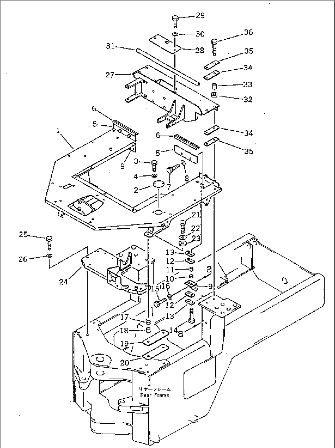 FLOOR SUPPORT (WITH CAB)(#10001-11490)