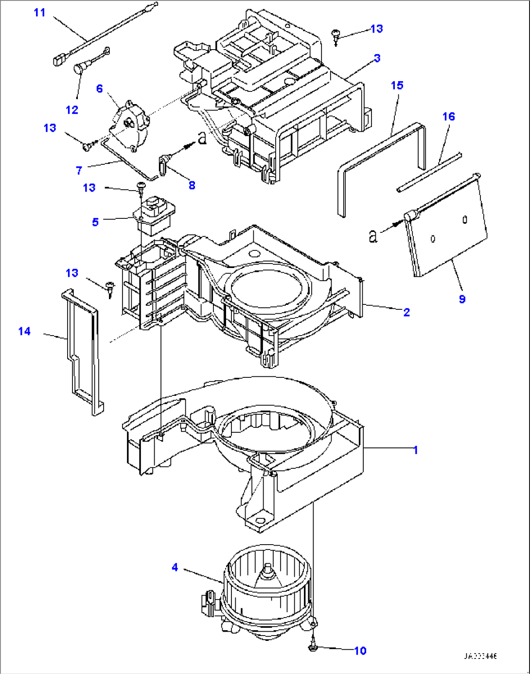 Cab, Inner Parts, Air Conditioner Unit (1/3) (#5001-)