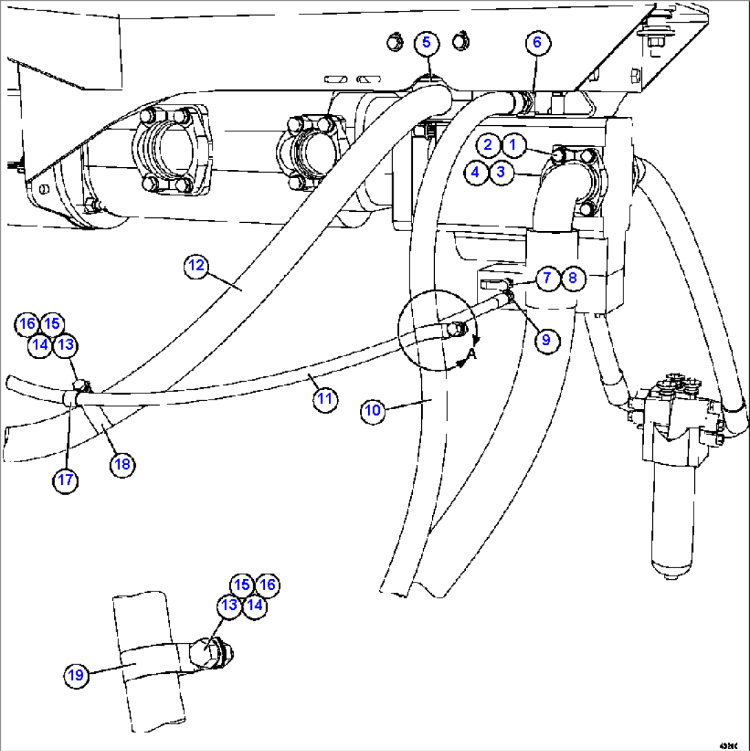 STEERING PUMP PIPING 1/2