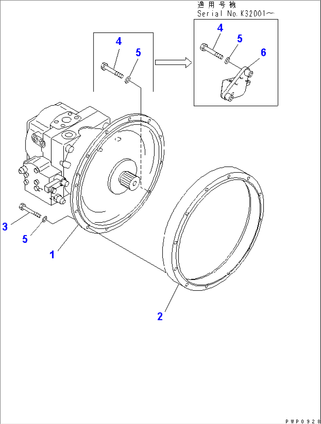 MAIN PUMP AND CONNECTING PARTS