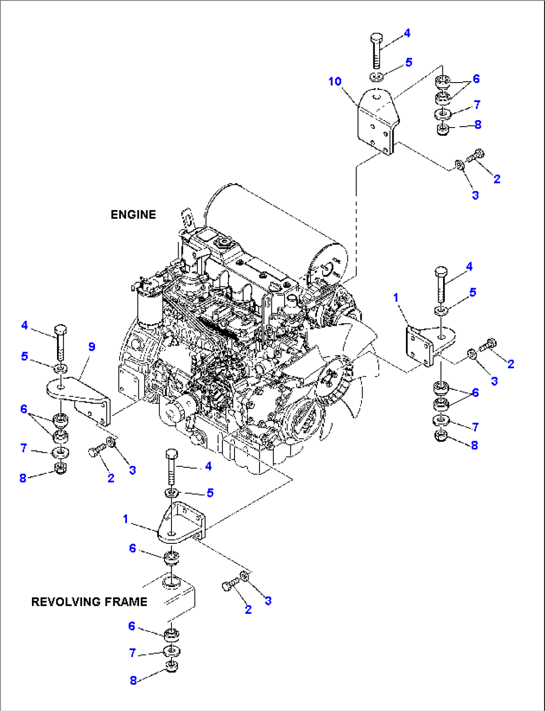 ENGINE MOUNTING PARTS