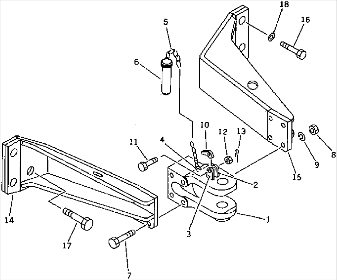 DRAWBAR (FOR SCRAPER)