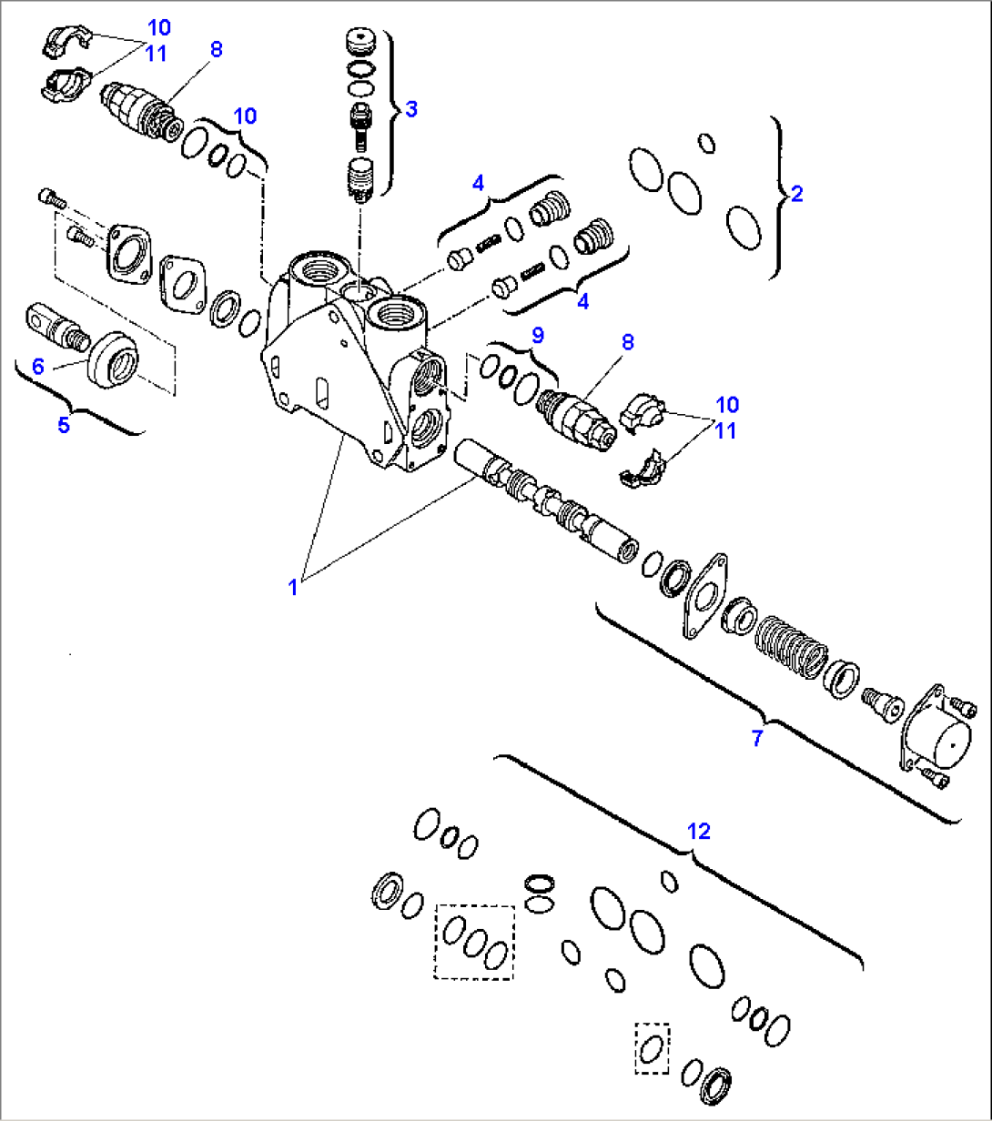 BACKHOE CONTROL VALVE (3/8)
