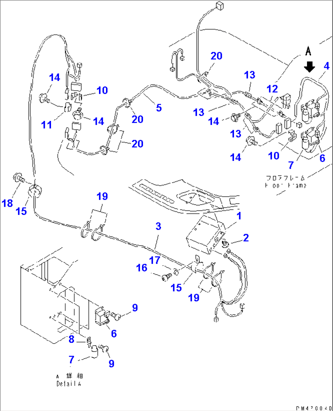CAR HEATER RELATED PARTS (PUSH CONTROL TYPE) (5/5) (ELECTRICAL SYSTEM)(#60001-)