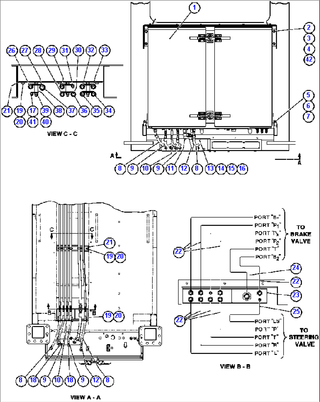 BRAKE CABINET/CAB PIPING