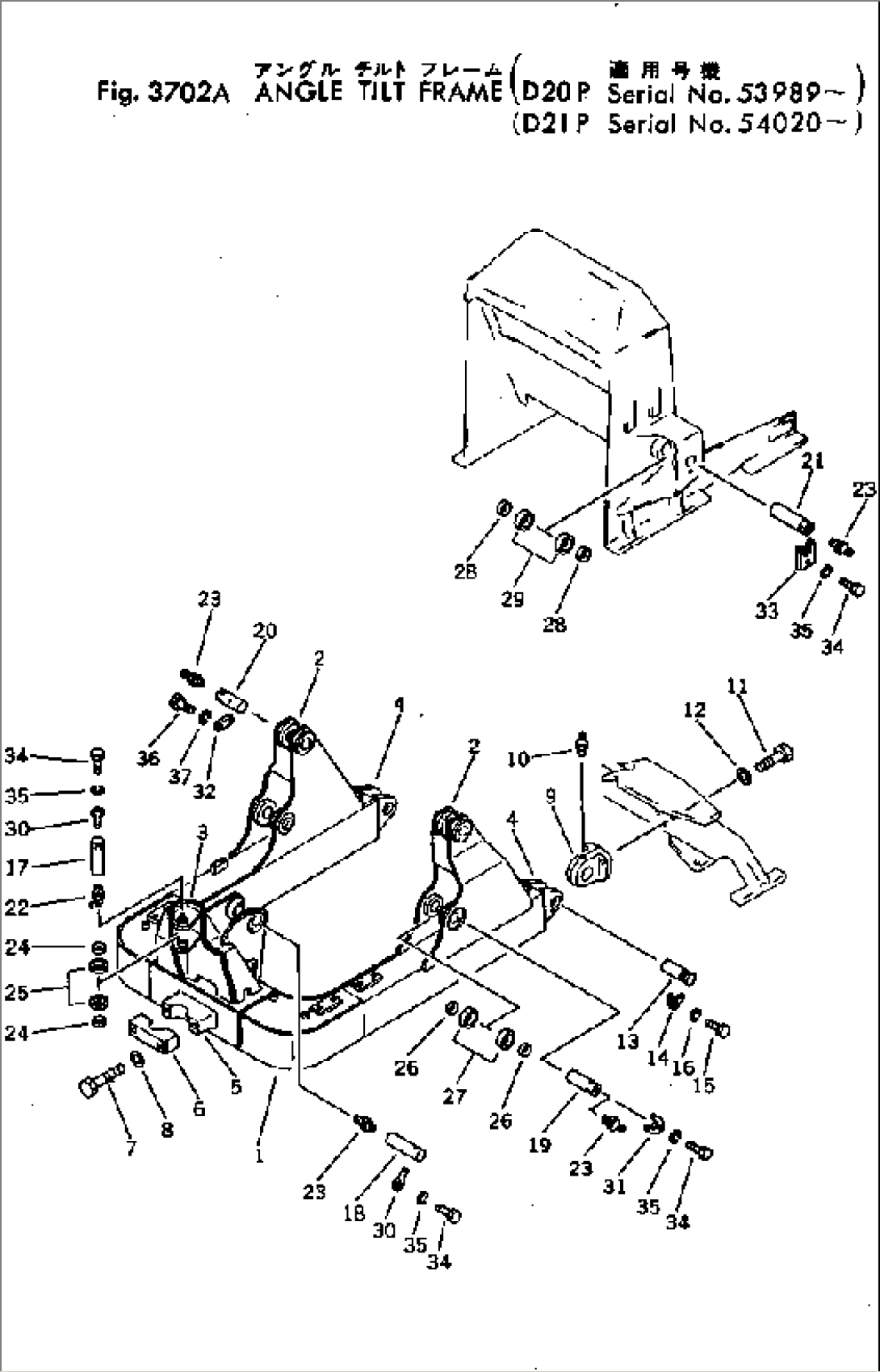 ANGLE TILT FRAME(#53989-)