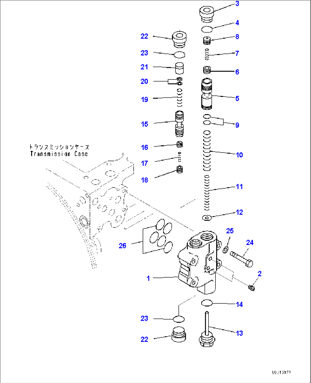 Power Train, Relief Valve (#22001-)