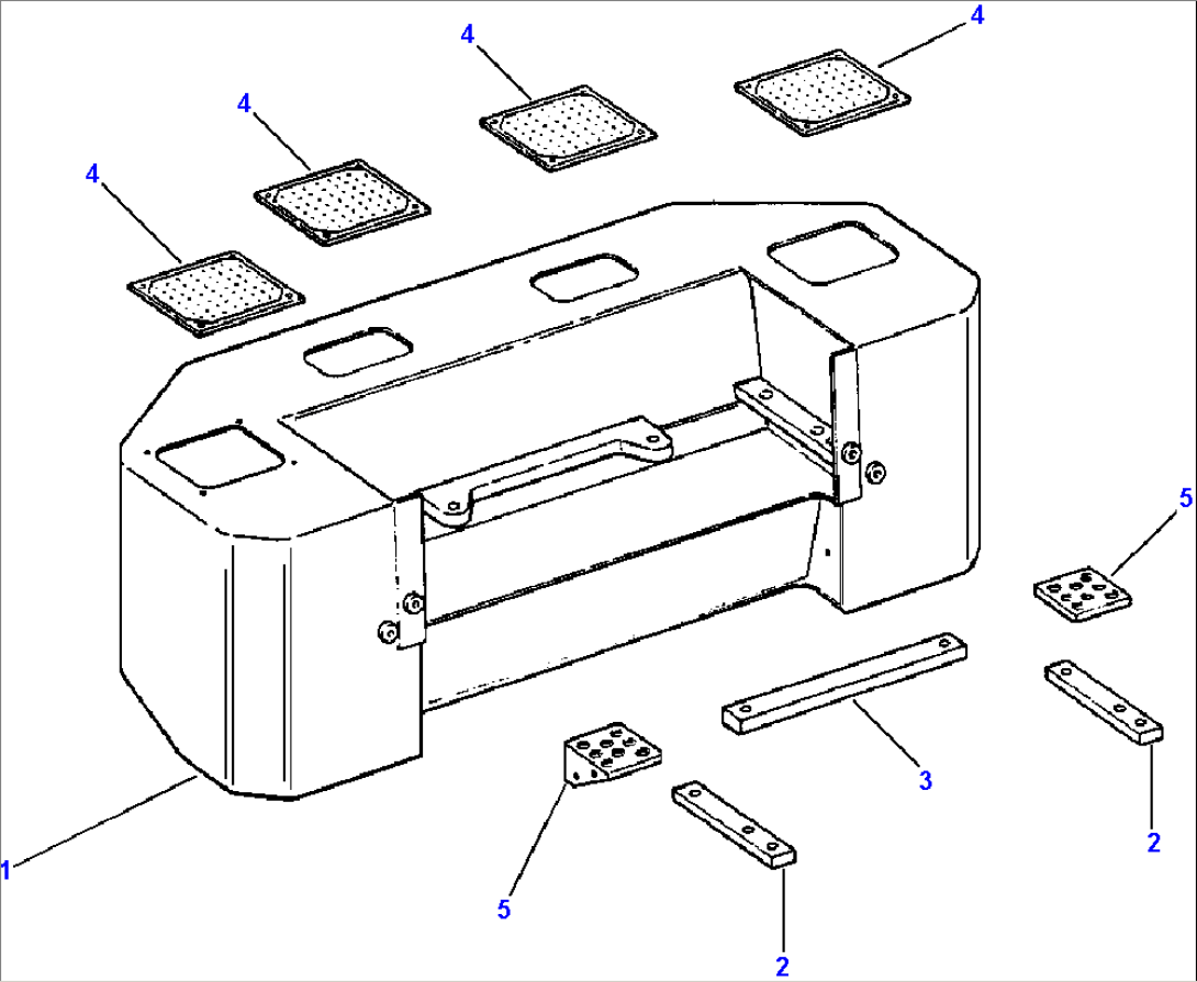 COUNTERWEIGHT - REAR LOGGER